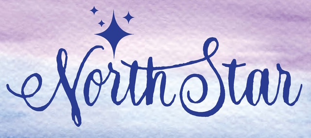 NORTH STAR_Logo & Watercolor Bkgrd